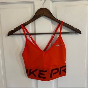 Nike Dri-fit sunset orange sports bra